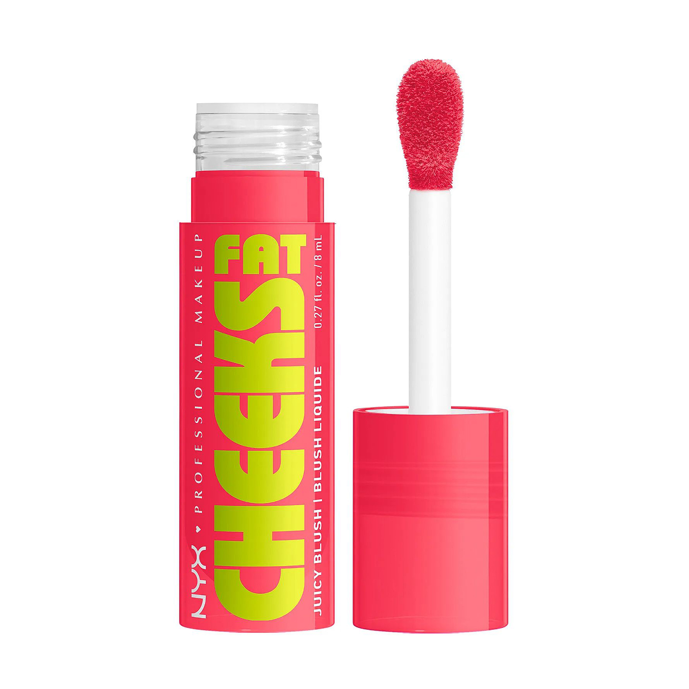 Рідкі рум'яна для обличчя NYX Professional Makeup Fat Cheeks Juicy Blush 06 Bouncin Berry, 8 мл